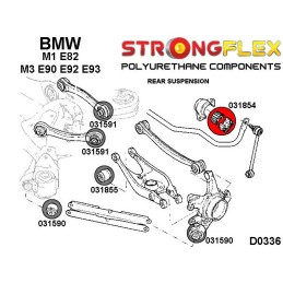 P031854A : Douilles de barre anti-roulis arrière SPORT pour BMW M1 E82, M3 E90/E92/E93 M1 E82 Coupe (11-12)