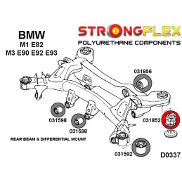 P031852A : Sous-châssis arrière - bagues arrière SPORT pour BMW M1 E82, M3, E90/E92/E93 M1 E82 Coupe (11-12)
