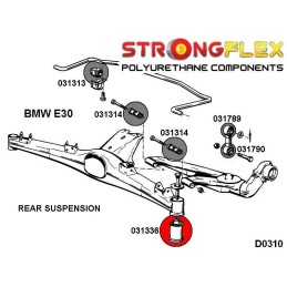 P031336A : Douilles de fixation de poutre arrière SPORT pour BMW E30 II (82-91) E30
