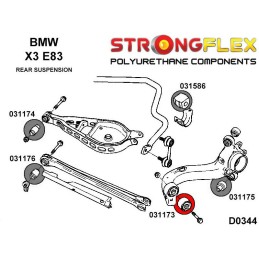 P031173B : Silentblocs des bras arrières, BMW Serie 3 E36/E36 M3, E46, X3 E83, Z4 E36 (90-99)