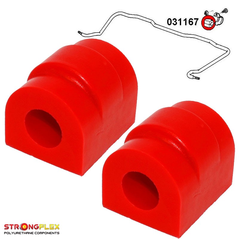 P031167B : Silentblocs de barre antiroulis arrière 12-25mm E36 (90-99)