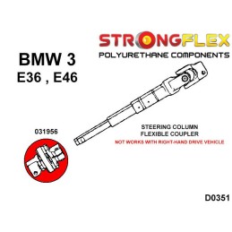 P031956A : Coupleur flexible de colonne de direction SPORT pour BMW Série 3 E36 E46 E36 (90-99)