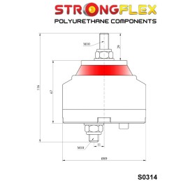 P031762B : Support moteur BMW E36, E46, E90, Z3, Z4 E36 (90-99)