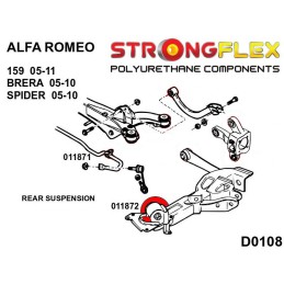 P011872A : Bras arrière - silentblocs avant SPORT pour Alfa 159, Brera, Spider 159 (05-11) 938