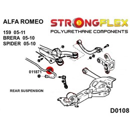 P011871A : Bagues de barre antiroulis arrière SPORT, Alfa Romeo 159, Brera, Spider 159 (05-11) 938