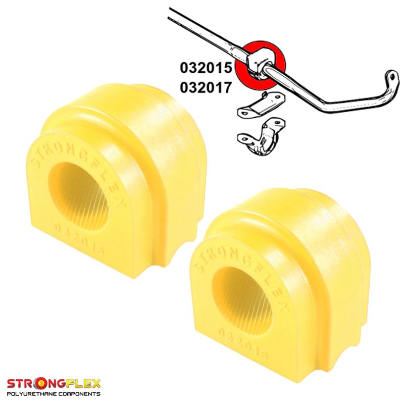 Front anti roll bar polyurethane bushes SPORT