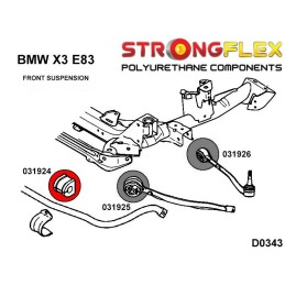 P031924A : Silentblocs de barre stabilisatrice avant SPORT, BMW X3 E83 I (03-10) E83