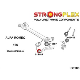 P011408A : silentblocs des bras de suspension arrière SPORT, Alfa Romeo 166 166 (99-07) 936