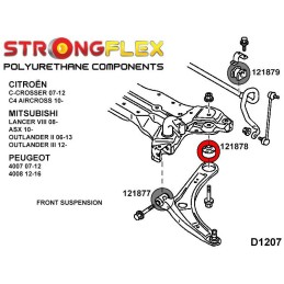 P121878A : Bras inférieurs avant - bagues arrière SPORT C4 Aircross (12-17)