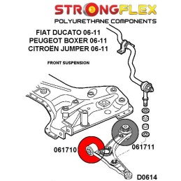 P061710B : Silentblocs des triangles de suspension avant, Ducato, Boxer, Jumper II (06-)