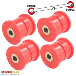 Rear lower arms bushes, Fiat 124 Spider I