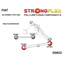 Silentblocs des bras inférieurs arrière, Fiat 124 Spider I I (66-85)