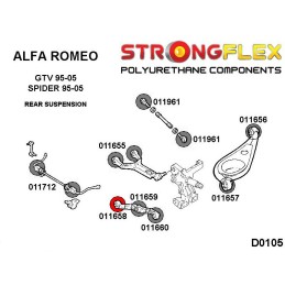 P011658B : Douilles de bras inférieurs arrière pour Alfa GTV, Spider GTV (95-05) 916