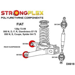 P061954A : Silentblocs des bras de liaison arrières Fiat 126p, 850, 500 126p (72-99)
