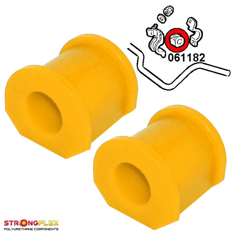 P061182A : Silentblocs de barre anti-roulis SPORT, Cinquecento, Seicento Cinquecento (91-98)