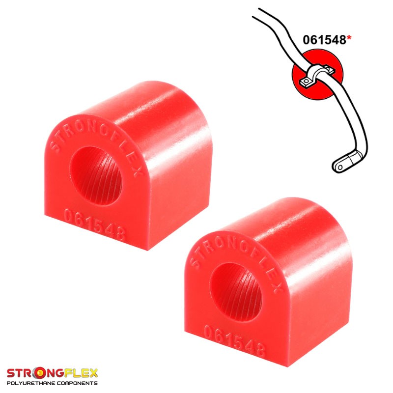 P061548B : Silentblocs de barre antiroulis avant, Mito, Punto, Adam, Corsa Mito (08-18) 955