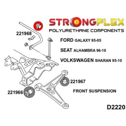 P221968A : Douilles de barre anti-roulis avant SPORT pour Galaxy, Alhambra, VW Sharan MK1 (95-05) V191
