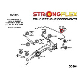 P081171A : Douilles de barre anti-roulis arrière 13mm SPORT pour Accord IV, Civic, CRX del sol IV (90-93)