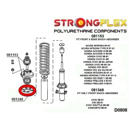 P081346A : Bagues de fixation de ressort avant SPORT pour CRX, Civic Shuttle, Concerto IV (88-91) EC / ED / EE / EF / EX