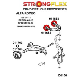 P011653+P011654A : Silentblocs des bras de suspension supérieurs avant SPORT, Alfa 159, Brera, Spider 159 (05-11) 938