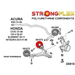 P081573A : Bagues avant de triangle arrière SPORT pour Honda Civic, CRV, Integra VII (01-06) EP / EU / EV / EM / ES