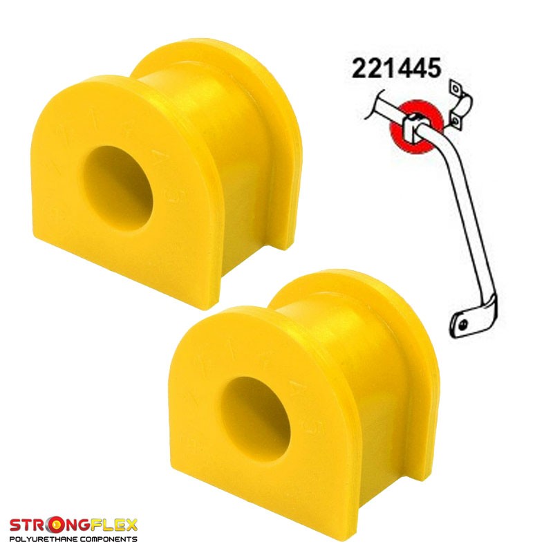 Rear anti roll bar polyurethane bushes SPORT