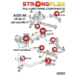 P026210A : Kit de silentblocs de suspension complet SPORT pour Audi A6 C6 C6 (04-11) Quattro & Allroad