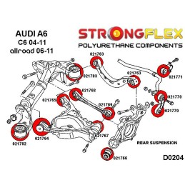 P026212A : Silentblocs de suspension arrière KIT SPORT pour Audi A6 C6, RS6 C6 (04-11) Quattro & Allroad