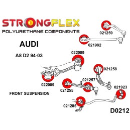 P026244A : Kit de silentblocs de suspension complet SPORT pour Audi A8 D2 D2 (94-03)