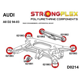 P026244A : Kit de silentblocs de suspension complet SPORT pour Audi A8 D2 D2 (94-03)