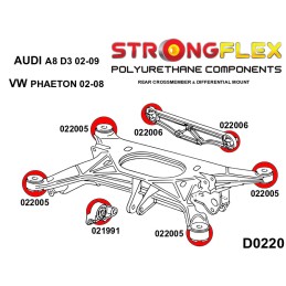P026247B : KIT de bagues de suspension pour Audi A8 D3, VW Phaeton D3 (02-09)