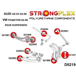 P026253A : Silentblocs de suspension arrière KIT SPORT pour Audi A8 D3, VW Phaeton D3 (02-09)