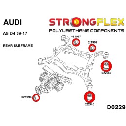 P026264A : Kit de silentblocs de suspension complet SPORT pour Audi A8 D4 D4 (09-17)