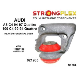 P021965B : Silent bloc de différentiel arrière, Audi A6 C4, Audi 100 C4 C4 (90-94) Quattro