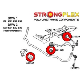 P036215B : Kit de bagues de suspension complète E81 E82 E87 E88