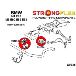 P036230A : Kit de silentblocs de suspension complet SPORT pour BMW M1 E8, M3 E90/E92/E93 M1 E82 Coupe (11-12)