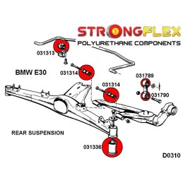 P036103A : Kit de silentblocs de suspension complet SPORT pour BMW E30 II (82-91) E30