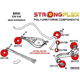 P036105B : KIT de bagues de suspension pour BMW E36, BMW E36 M3 E36 (90-99)