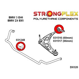 P036145A : Kit de silentblocs de suspension complet SPORT pour BMW E46, Z4 E85/E86 E46 (97-06)