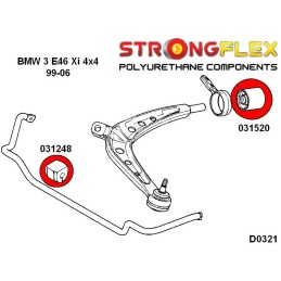 P036145A : Kit de silentblocs de suspension complet SPORT pour BMW E46, Z4 E85/E86 E46 (97-06)