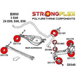 P036206A : Silentblocs de suspension KIT SPORT pour BMW Série 3 E46 E46 (97-06)