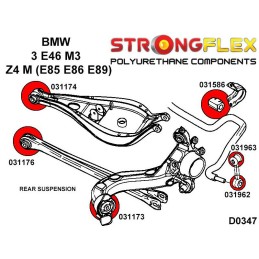 P036238A : Kit de silentblocs de suspension complet SPORT pour BMW E46 M3 E46 (00-06) M3