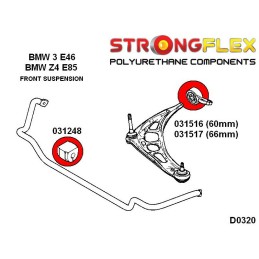 P036238B : KIT de bagues de suspension pour BMW Série 3 E46 M3 E46 (00-06) M3