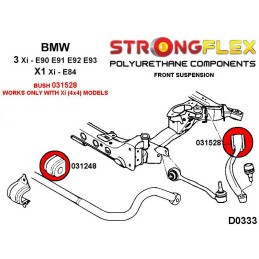 P036216B : Kit de bagues de suspension en polyuéthane pour BMW 3 E90 E91 E92 xi 4x4 E90 / E91 / E92 (04-13) xi / xd