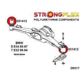 P036172A : Silentblocs de suspension arrière KIT SPORT III (88-96) E34