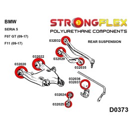 P036061A : Silentblocs de suspension arrière KIT SPORT F11 (10-17) Touring RWD