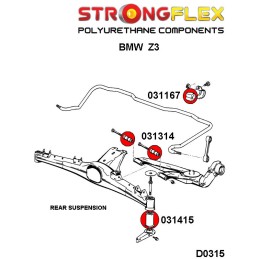 P036110A : Kit de silentblocs de suspension complet SPORT pour Z3 Z3 94-02