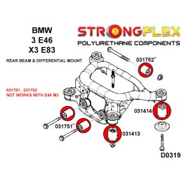 P036072A : Kit de silentblocs de suspension complet SPORT pour BMW Z4 II (09-16) E89