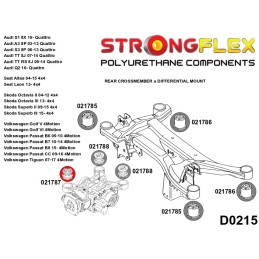 P021787B : Différentiel arrière - douille avant pour Audi, Seat, Skoda, VW 8X (10-18) Quattro