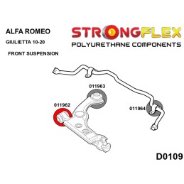 P011962A : Bras inférieurs avant - silentblocs avant SPORT pour Alfa Giulietta GIULIETTA (10-20)